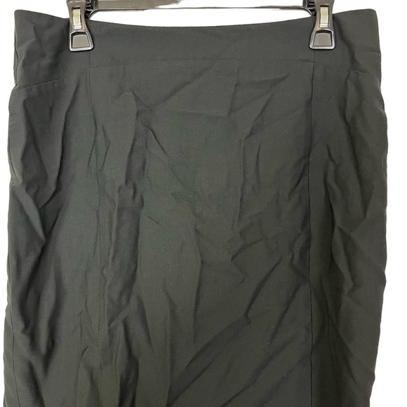 THE LIMITED TRAVEL SUIT Pencil Ruffle Flare Back Wool Blend Washable Skirt sz 8 - Picture 2 of 16